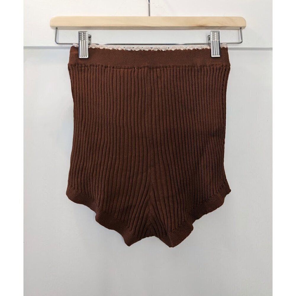 NWT SANDRO | Ribbed Knit Shorts - Picture 4 of 12